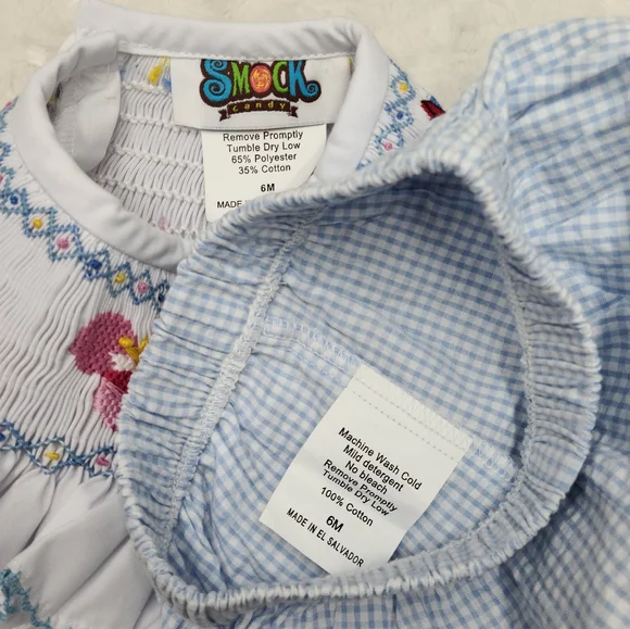 Disney-inspired baby girl smocked outfit size 6 months - Picture 7 of 7